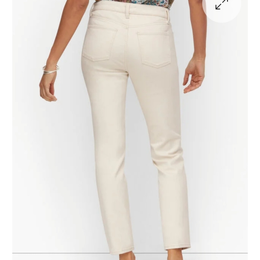 Talbots Slim Ankle Jeans Size 4 - Natural Color - Picture 2 of 11